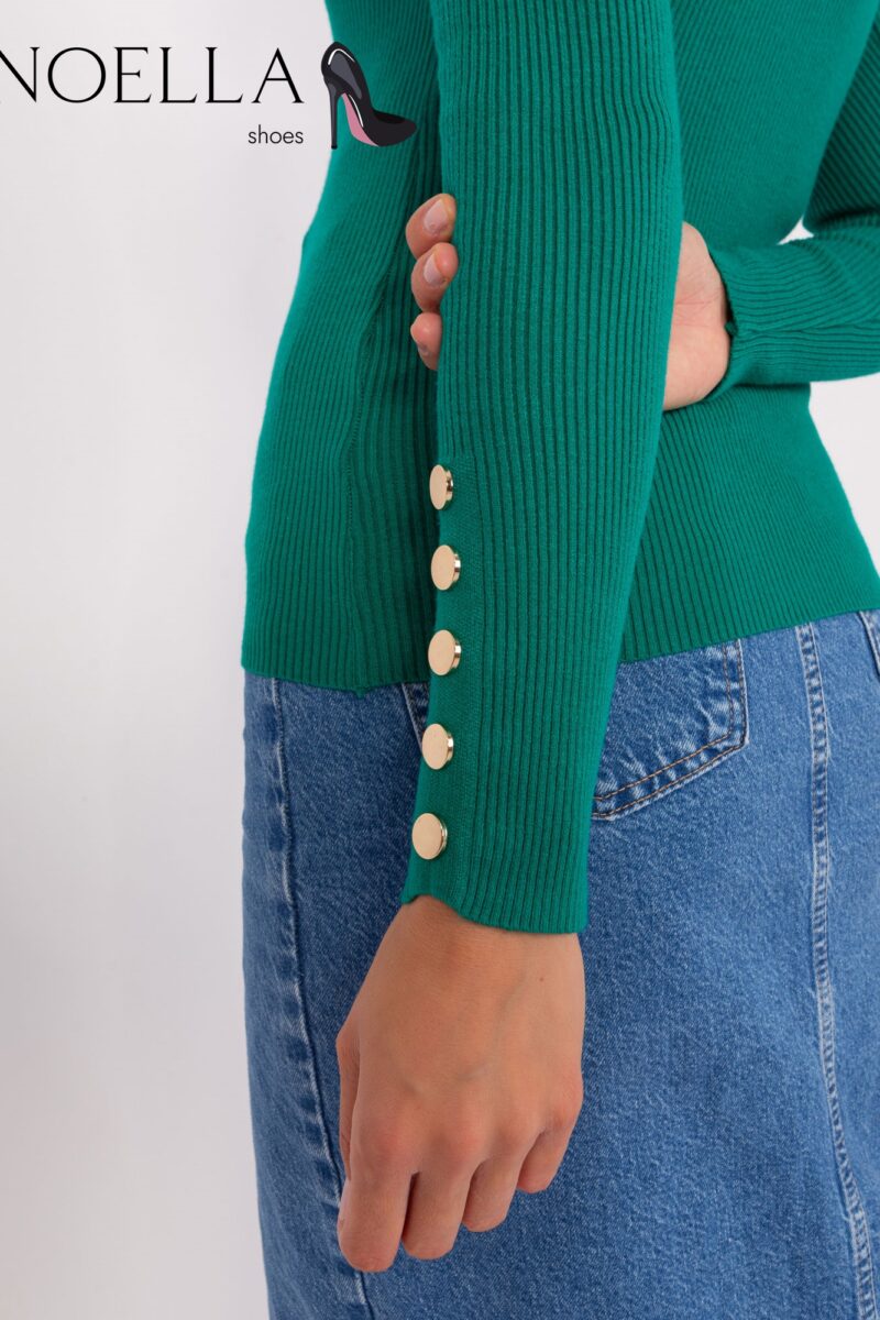 Sweter z ozdobnymi guziczkami LESLIE kolory